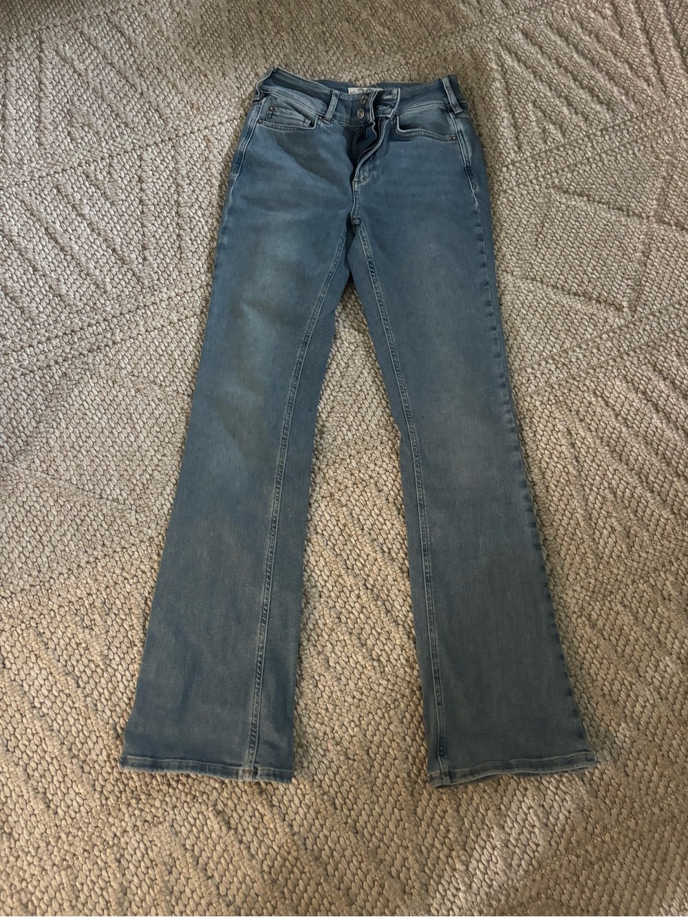 Free People Women's Medium Blue Boot Cut Jeans